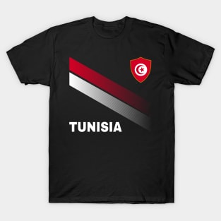 Vintage Tunisia Sunflower Flag Tunisia Soccer Lover T-Shirt